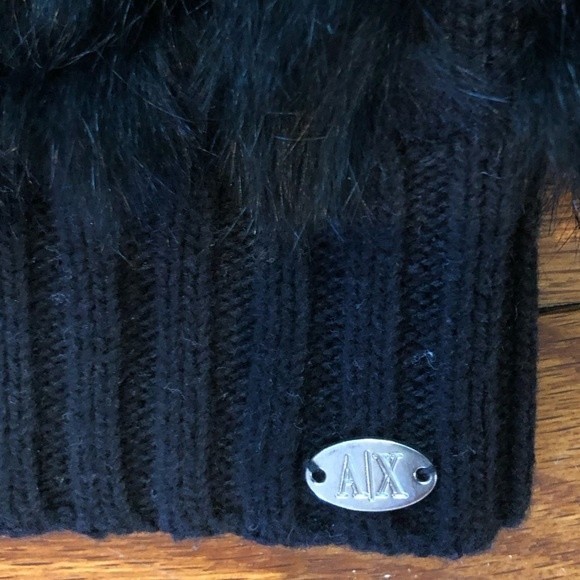 A/X Armani Exchange Wool Cotton Vest Angora Fur Panels Women's XS EUC - Picture 5 of 8